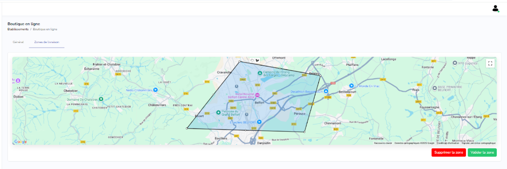 Online-Order Google Maps